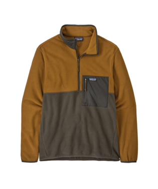 Patagonia Mens Microdini 1/2 Zip Pullover in Dark Walnut