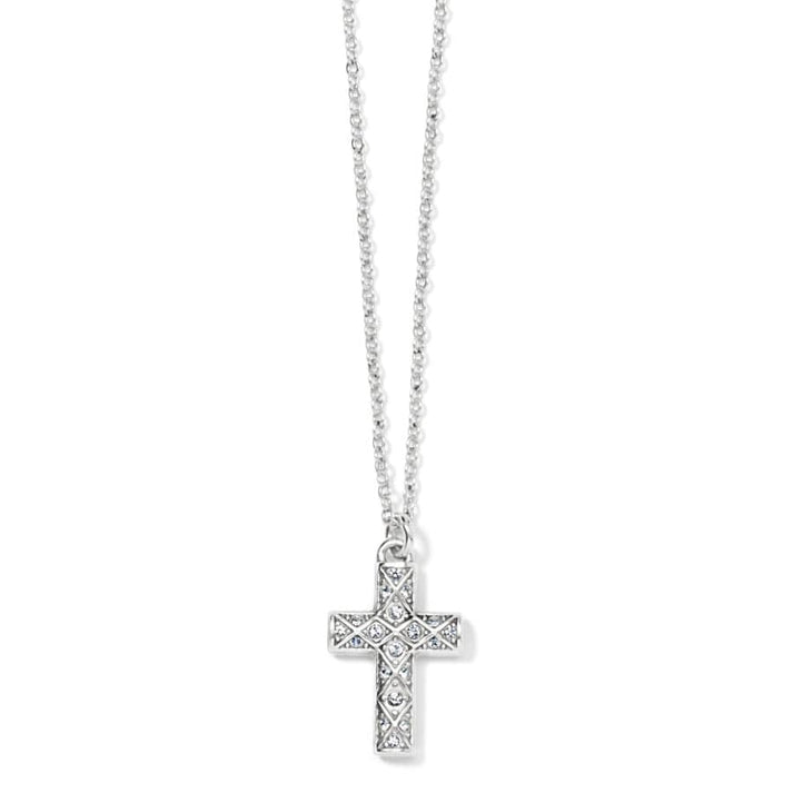 Womens Brighton Diamond Cross Necklace