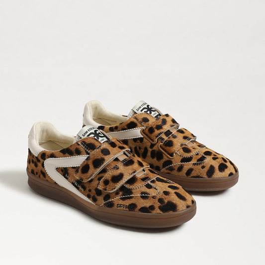 Womens Sam Edelman Talia Velcro Sneaker in Leopard Print