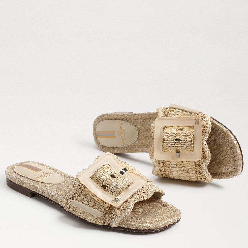 Womens Sam Edelman Bambi Slide Sandal in Linen Raffia