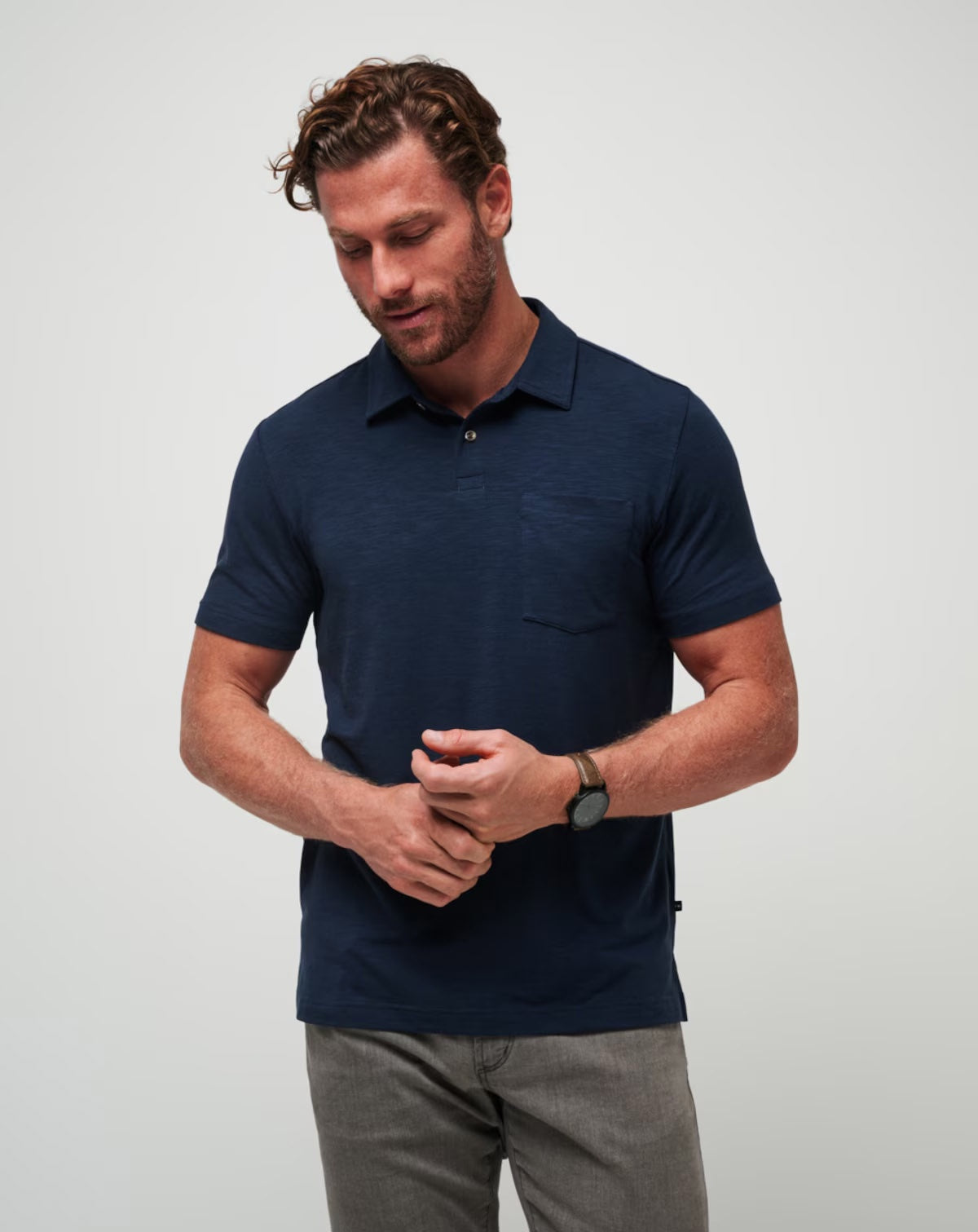 Travis Mathew Cloud Polo in Total Eclipse