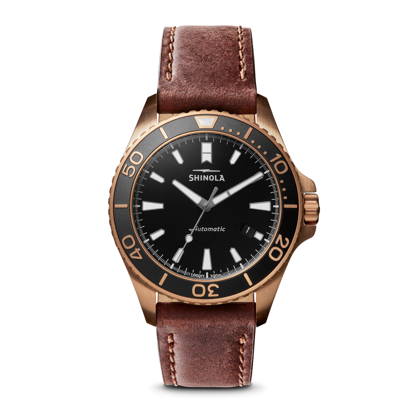 Shinola Bronze Monster 43mm Automatic Watch Gift Set