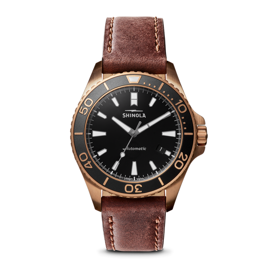 Shinola Bronze Monster 43mm Automatic Watch Gift Set