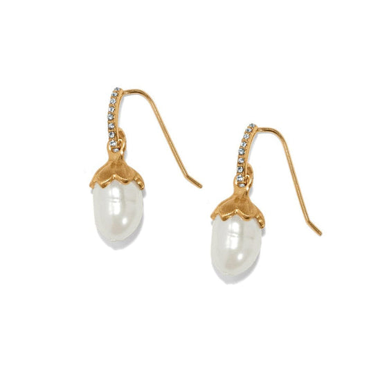 Womens Brighton Everbloom Pearl Drop French Wire Earrings