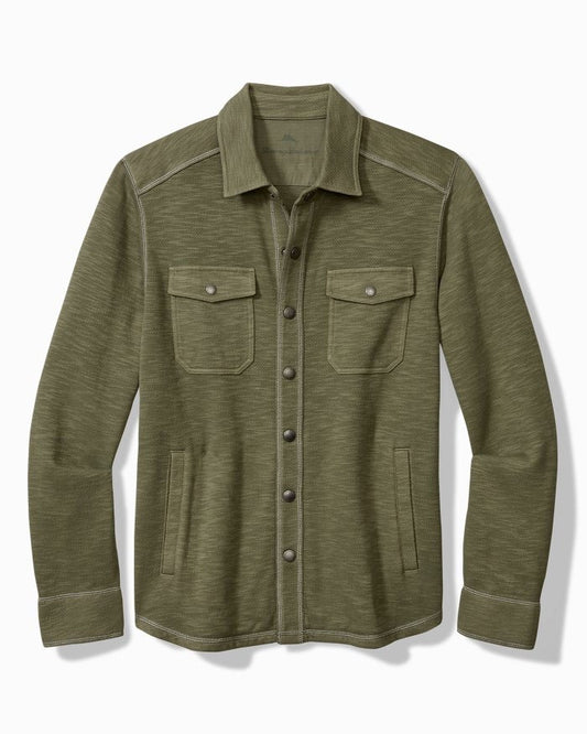 Tommy Bahama Trinidad CPO Shirt Jacket in Dark Fern