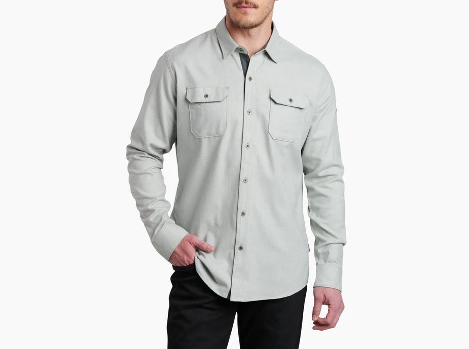 Kuhl Descendr LS Flannel Shirt in Granite