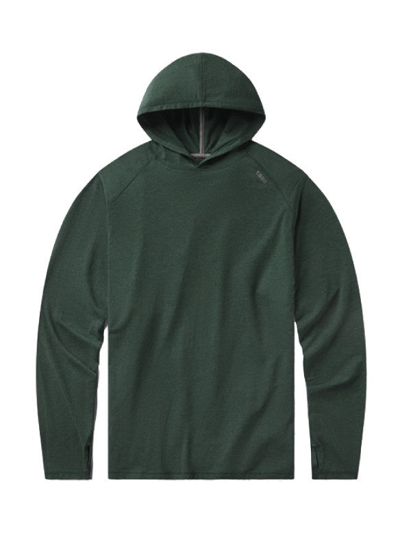 TASC Mens Carrollton Lightweight Hoodie in Green Charcoal