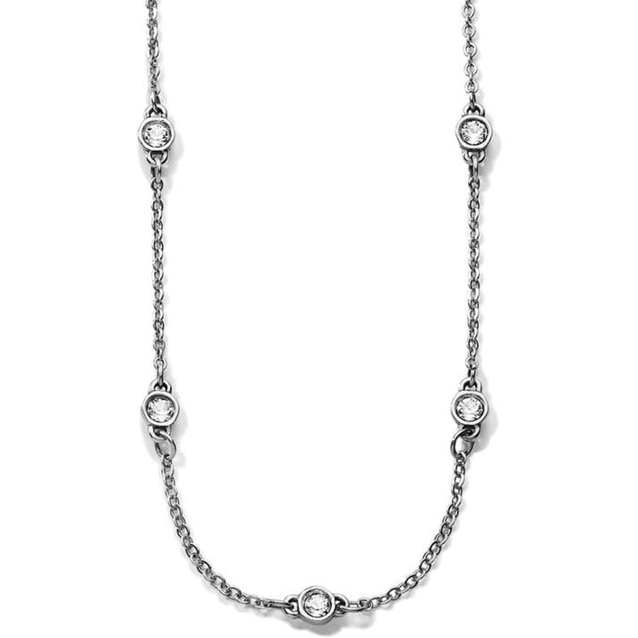 Womens Brighton Illumina Petite Collar Necklace in Silver