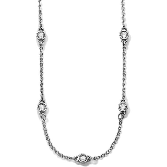 Womens Brighton Illumina Petite Collar Necklace in Silver