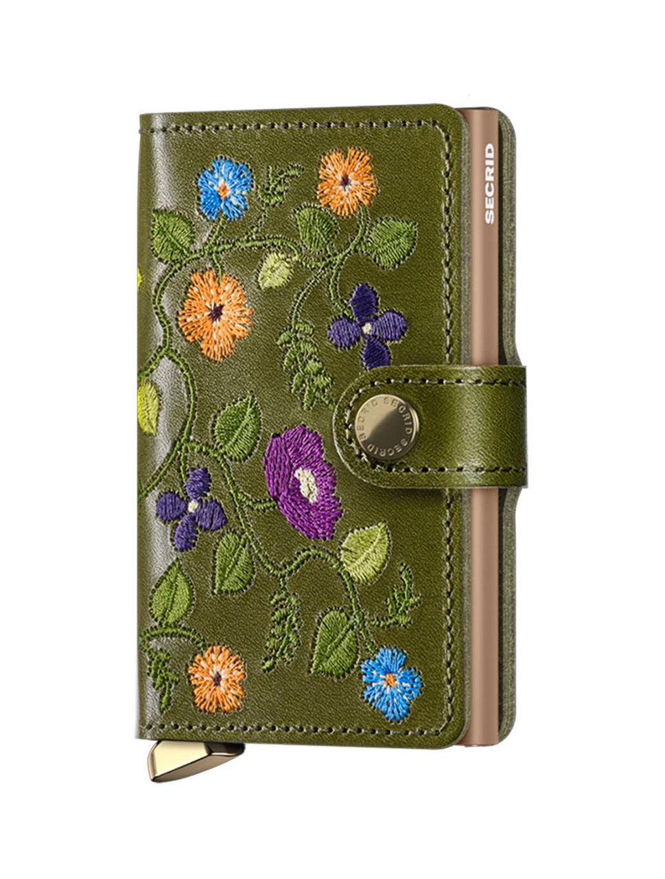 Secrid Premium Miniwallet in Stitch Floral Olive