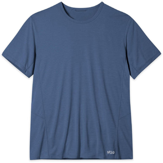 Stio Mens Lucent Short Sleeve Tee in Vintage Indigo