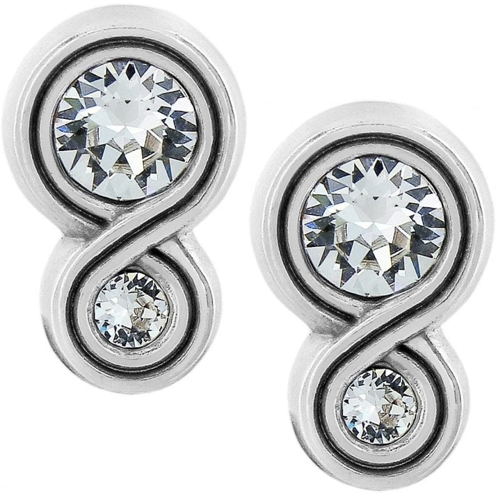 Womens Brighton Infinity Sparkle Post Earrings