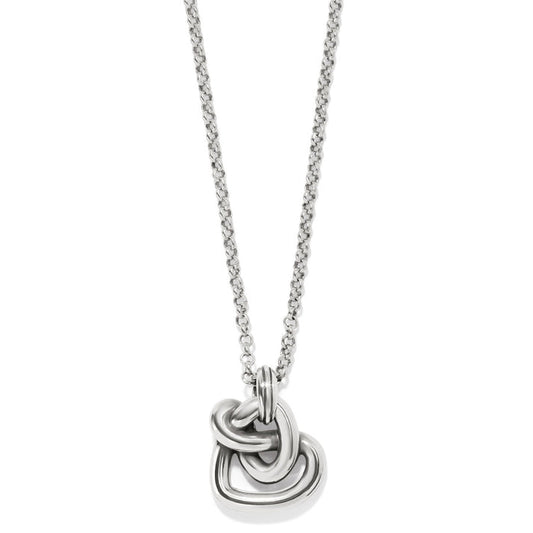 Womens Brighton Interlok Curve Heart Necklace