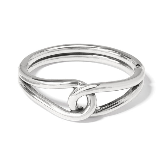 Womens Brighton Interlok Curve Hinged Bangle