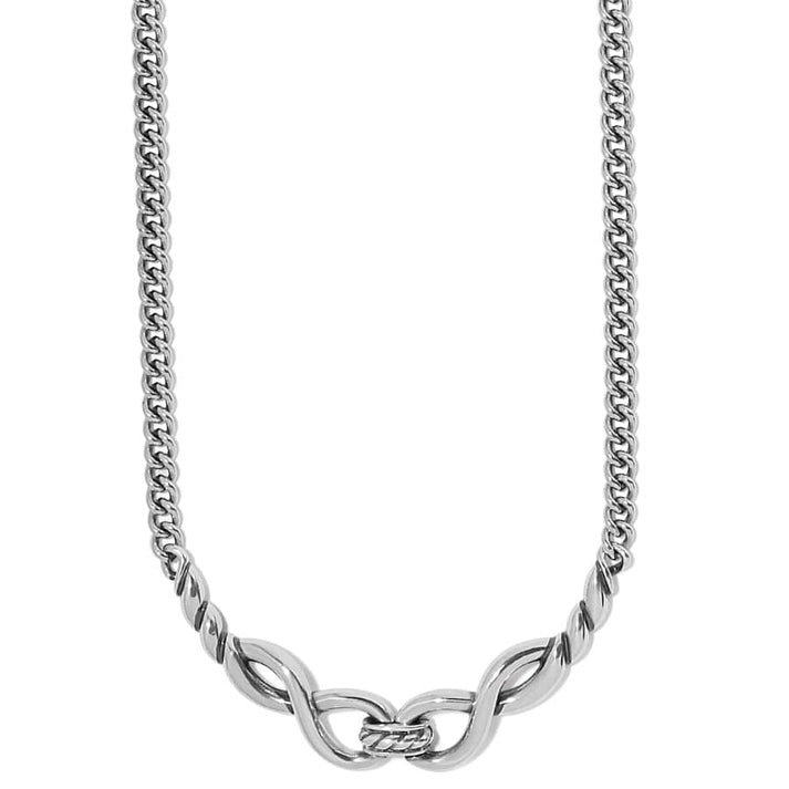 Womens Brighton Interlok Infinity Collar Necklace