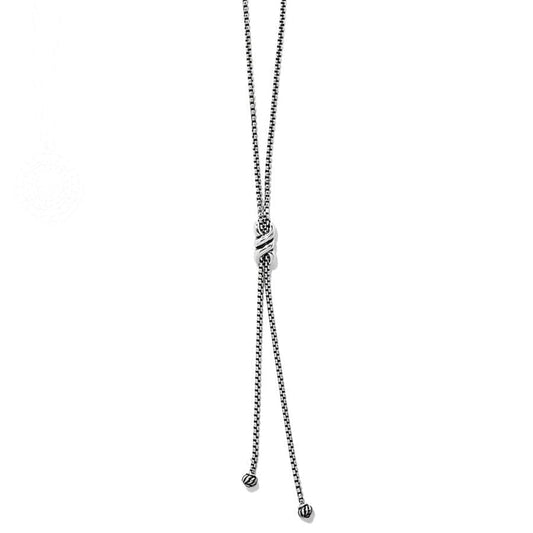 Womens Brighton Interlok Twist Lariat Necklace