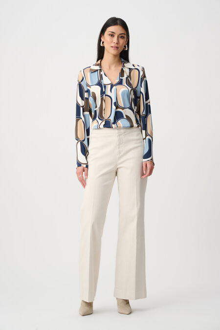 Womens Joseph Ribkoff Mid-Rise Trousers in Birch