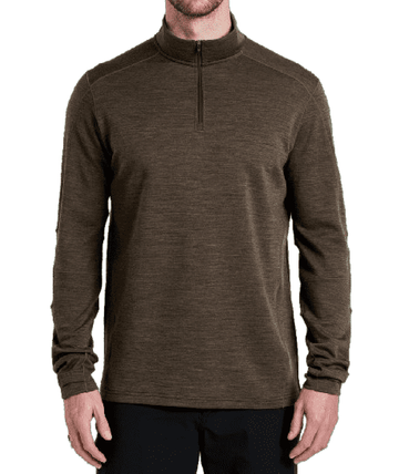 Kuhl Mens Invigoratr Quarter Zip in Kanteen