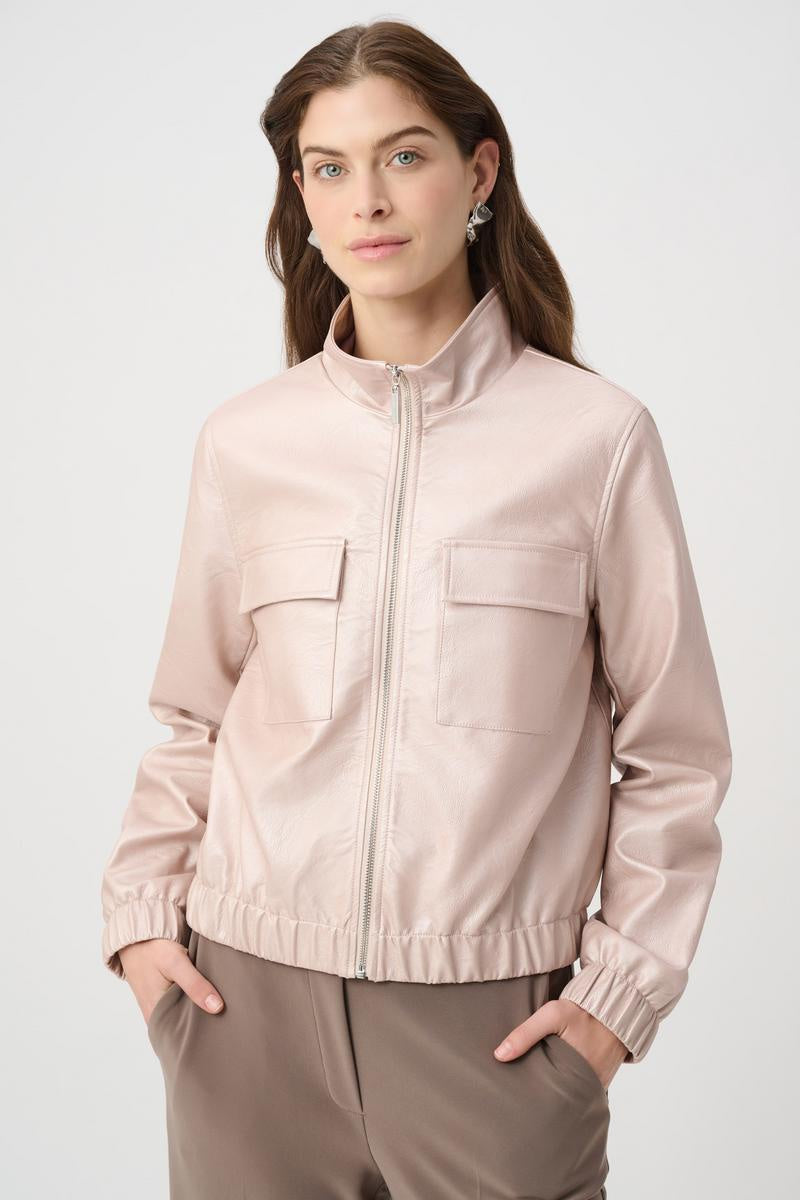 Womens Joseph Ribkoff Casual Bomber Jacket in Pearl Blush