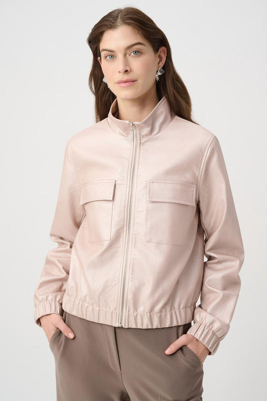 Womens Joseph Ribkoff Casual Bomber Jacket in Pearl Blush