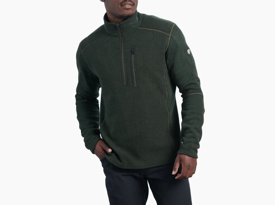 Kuhl Interceptr Quarter Zip Sweater in Loden