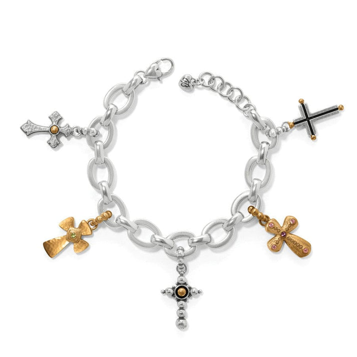 Womens Brighton Majestic Cross Charm Bracelet