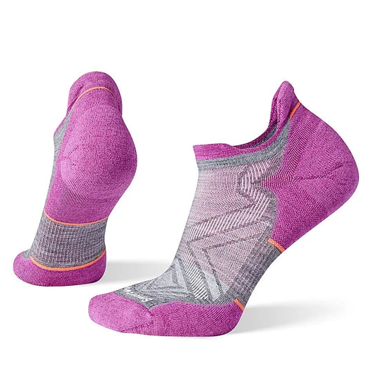 Women's Smartwool Run Targeted Cushion Low Ankle Socks in Medium Grey