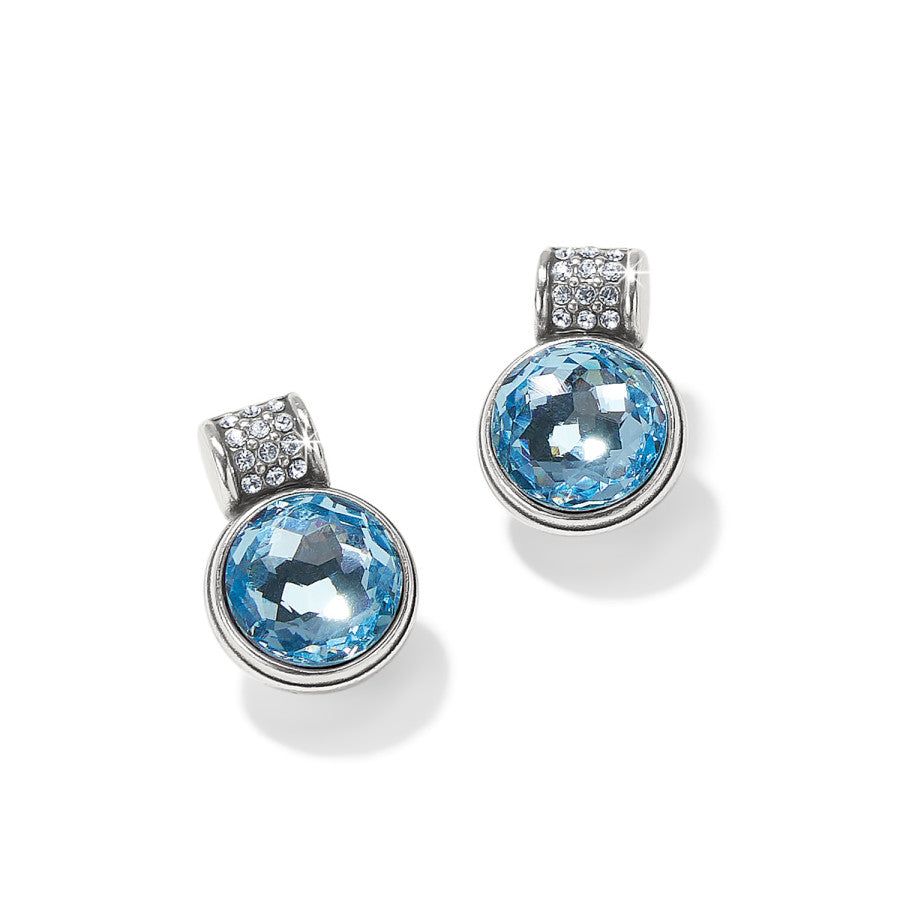 Womens Brighton Meridian Aurora Petite Post Earrings in Aqua