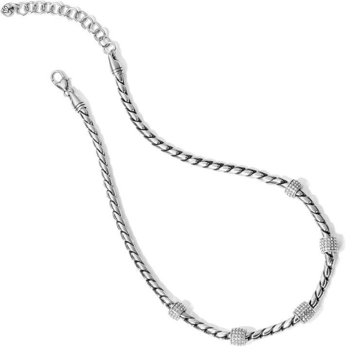 Womens Brighton Meridian Petite Short Necklace in Silver