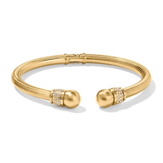 Womens Brighton Meridian Open Hinged Bangle in Gold