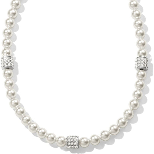 Womens Brighton Meridian Petite Pearl Station Necklace