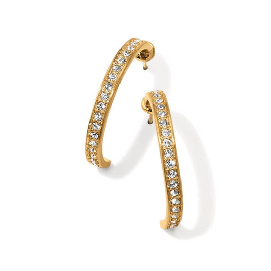 Womens Brighton Meridian Zenith Medium Hoop Earrings in Gold