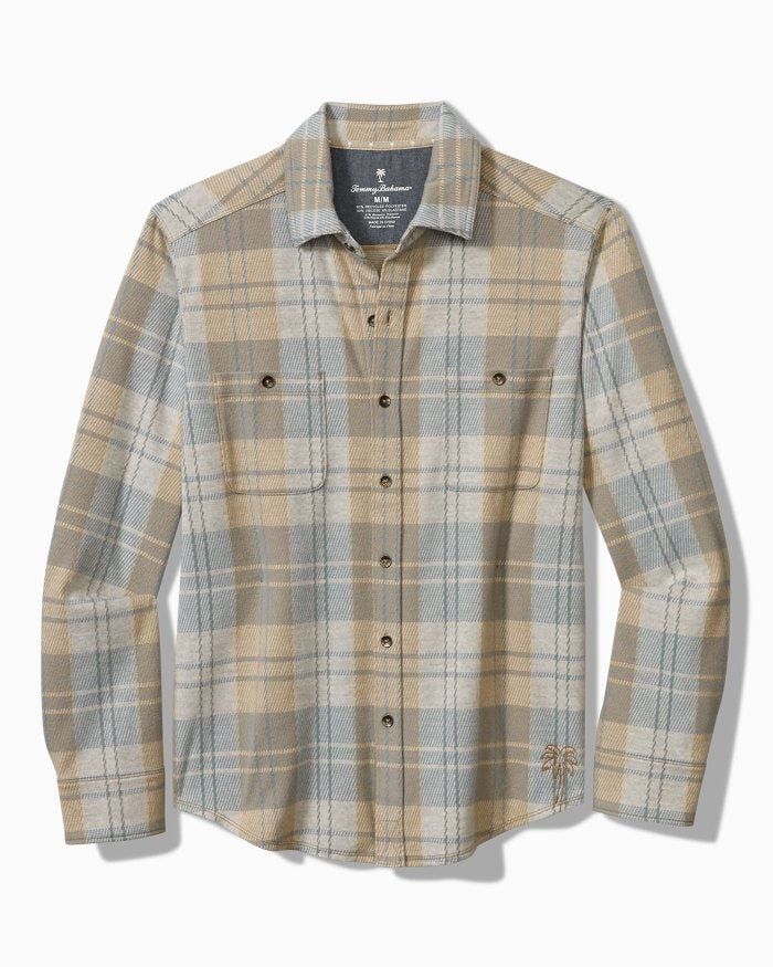 Tommy Bahama Fireside Modesto Flannel Shirt in Wind's Breath