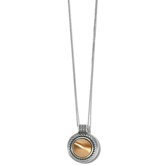 Womens Brighton Ferrara Monete Pendant Necklace Two Tone