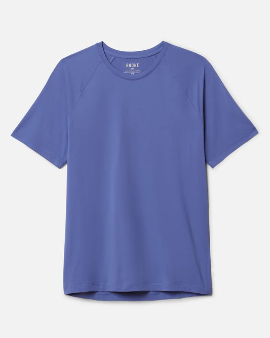 Rhone Reign Short Sleeve Shirt in Morning Blue