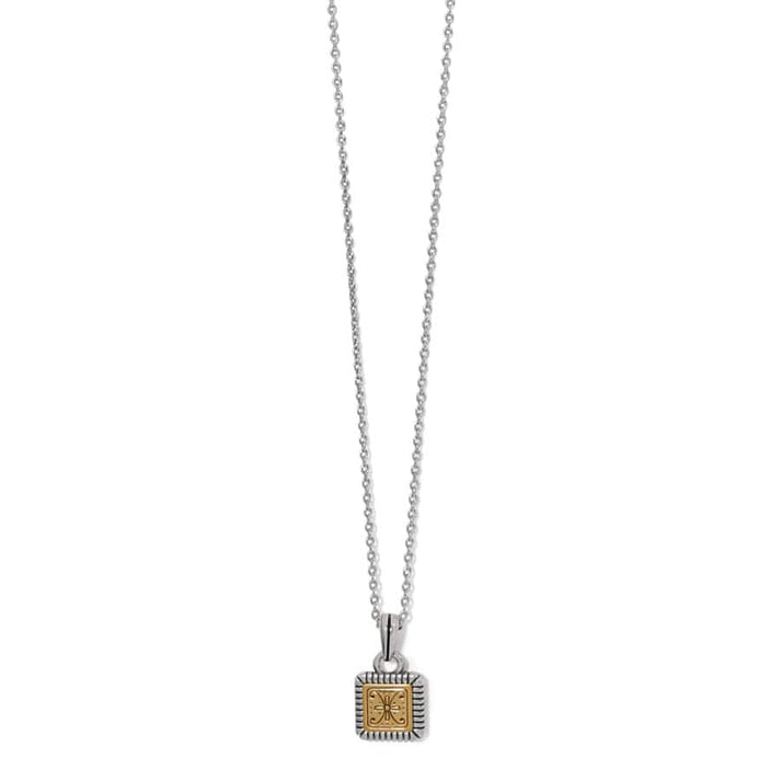 Womens Brighton Mosaic Two Tone Mini Tile Necklace