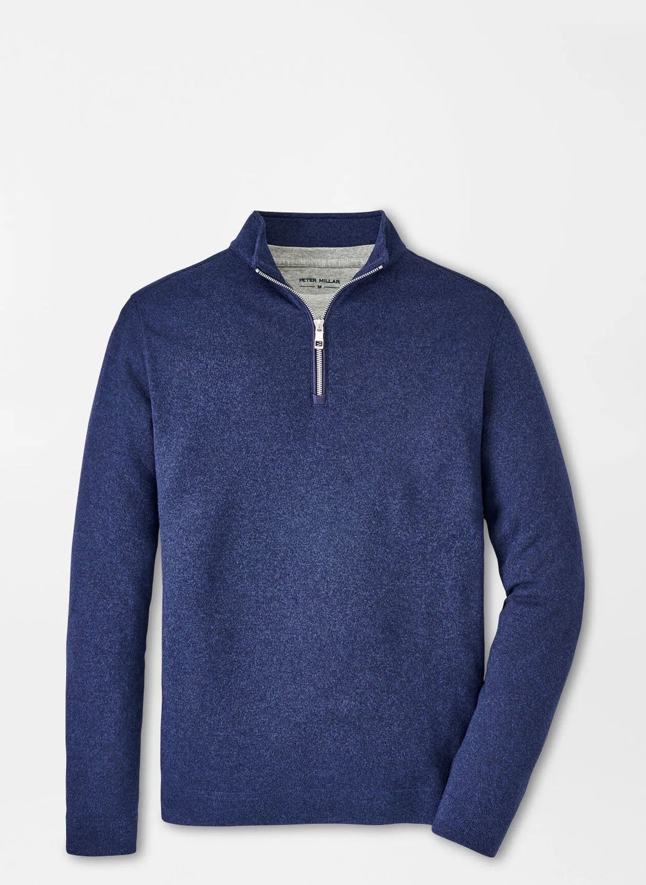 Peter Millar Crown Sweater Fleece Quarter-Zip in Navy