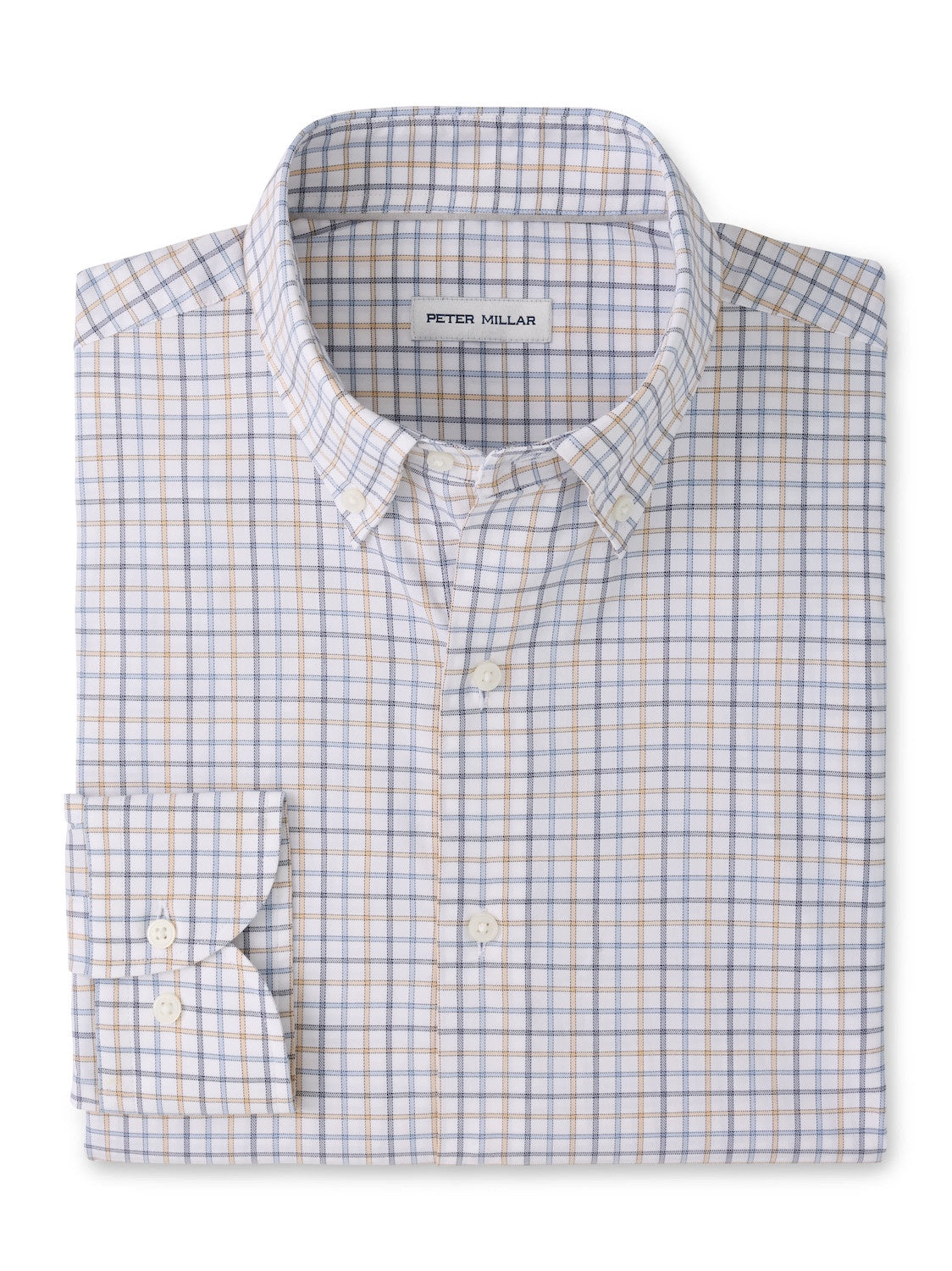 Peter Millar Bruce Crown Lite Cotton-Stretch Sport Shirt in Navy
