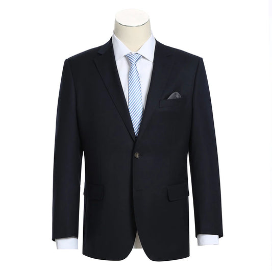 Renoir Notch Lapel Solid Sportcoat in Midnight Navy