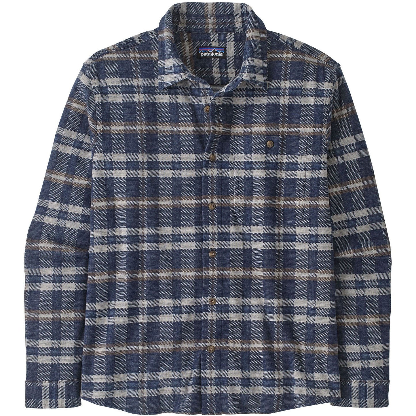 Patagonia Mens Stretch Fjord Flannel Shirt in Freeride: New Navy