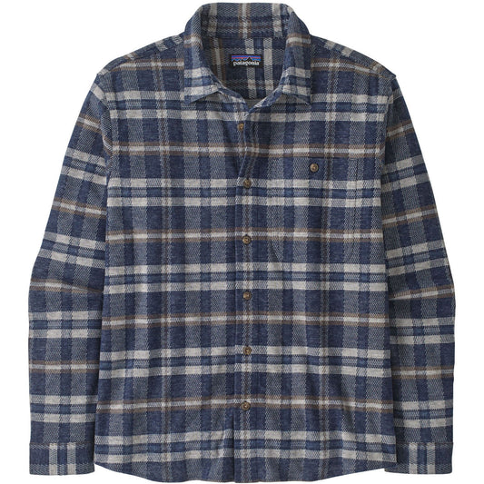 Patagonia Mens Stretch Fjord Flannel Shirt in Freeride: New Navy