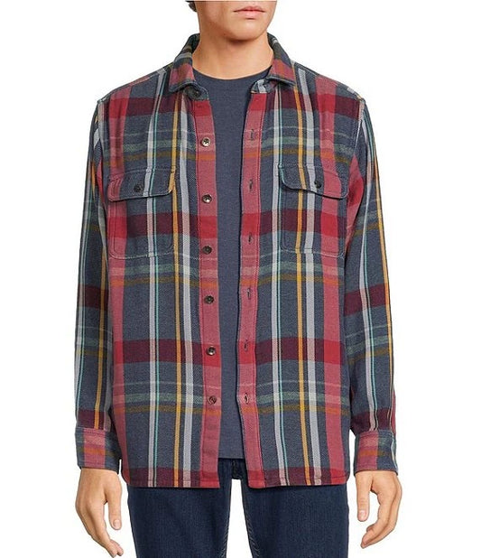 Tommy Bahama Copper Canyon Plaid Shirt Jacket in Norse Blue