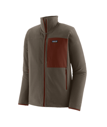 Patagonia Mens R2 TechFace Jacket in Marlow Brown