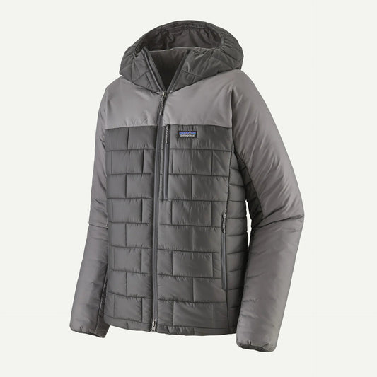 Patagonia Mens Hi-Loft Nano Puff Hoody in Forge Grey