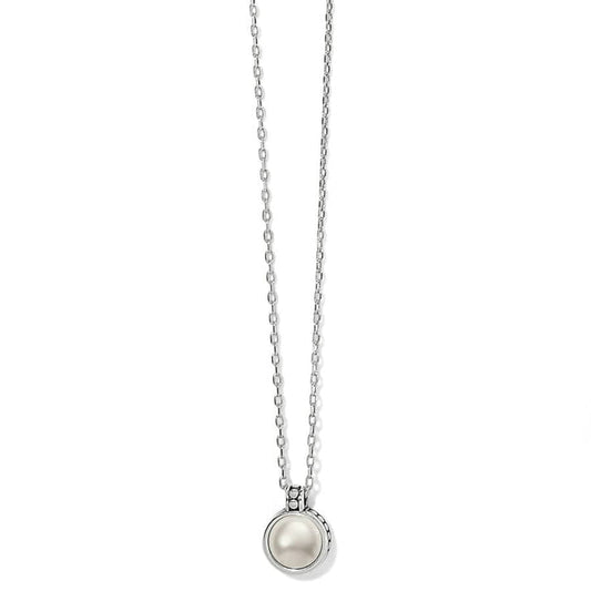 Womens Brighton Pebble Dot Pearl Short Necklace