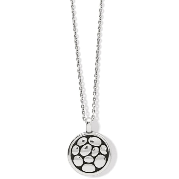 Womens Brighton Pebble Round Reversible Petite Necklace