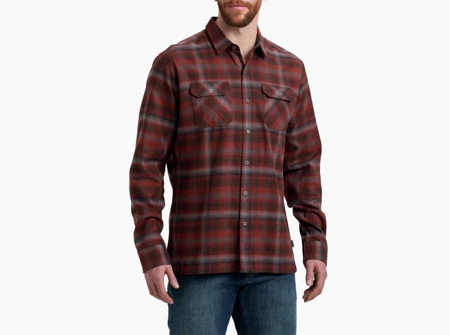 Kuhl Dillingr LS Flannel Shirt in Picante