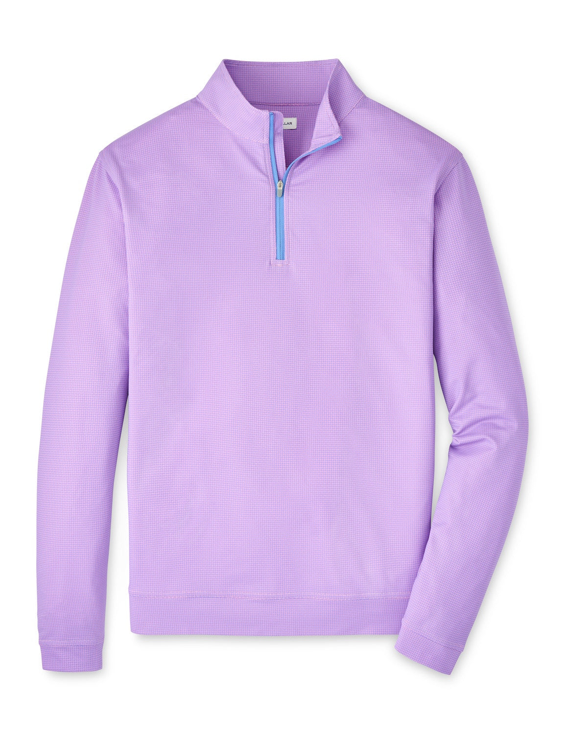 Peter Millar Perth Basketweave Performance Quarter-Zip in Pink Parfait