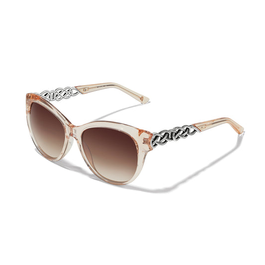 Womens Brighton Interlok Braid Sunglasses in Rosewater