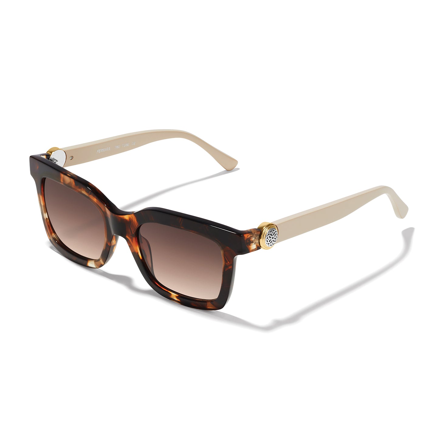 Womens Brighton Ferrara Two Tone Sunglasses in Tortoise